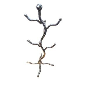 Wiggly Mug Tree Chrome 14” kitchy coffee tea cups‎ holder